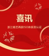 喜讯 | 浙江jdb电子再获ISO系统双认证